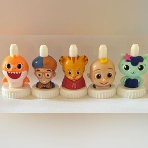 Bundle of 5 good 2 grow tops cocomelon grandma shark Blippi Daniel tiger